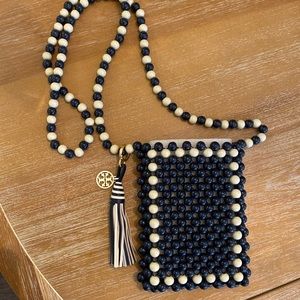 NWOT Tory Burch Beaded Crossbody Bag